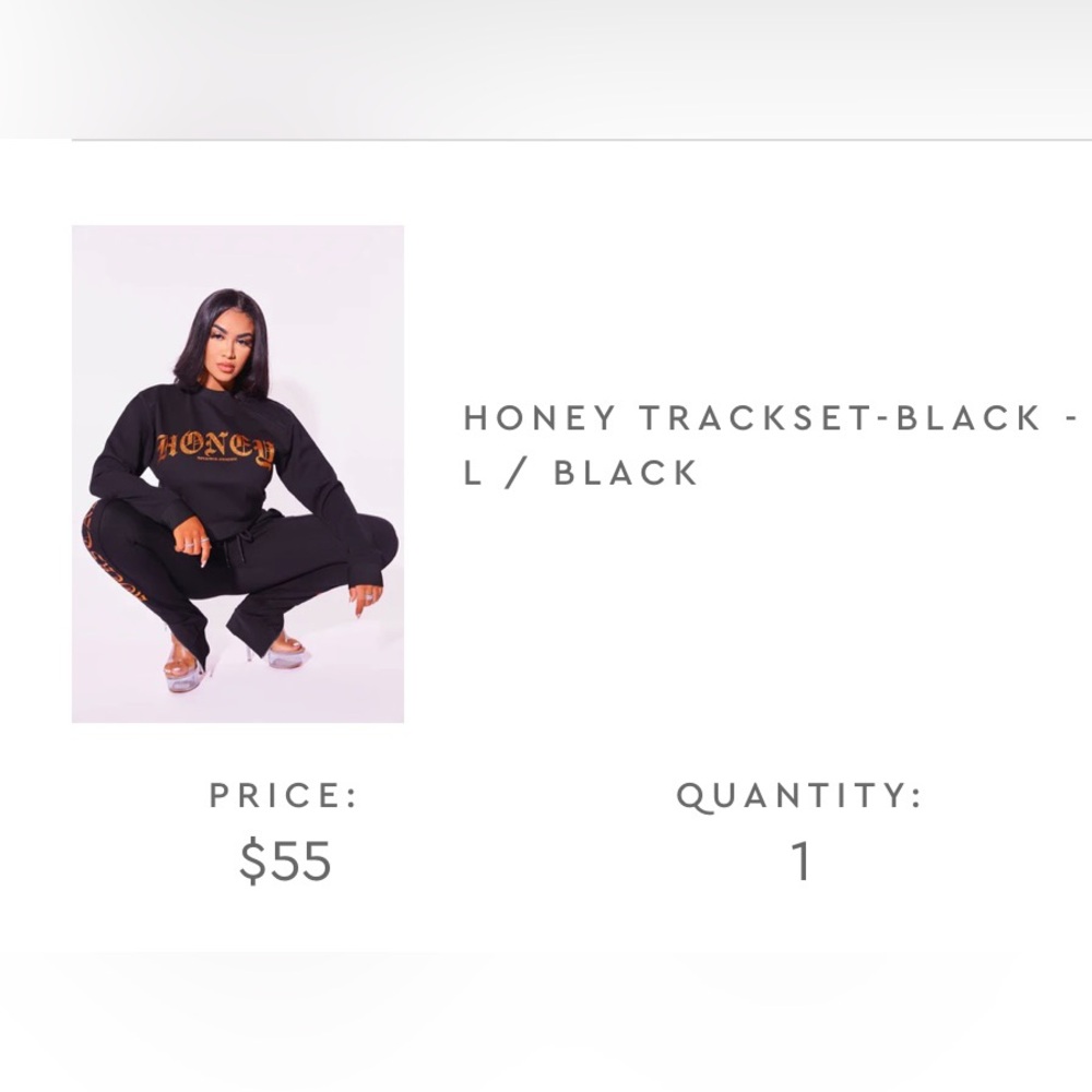 Black Trackset for Women
